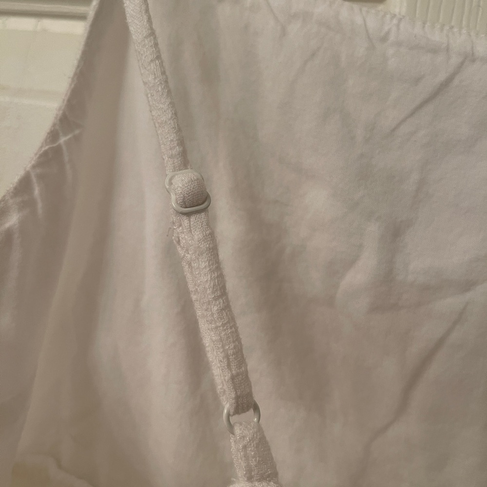 American Eagle White Babydoll Top or Mini Skirt‎ | Built-In Lining | Size L - Picture 7 of 9